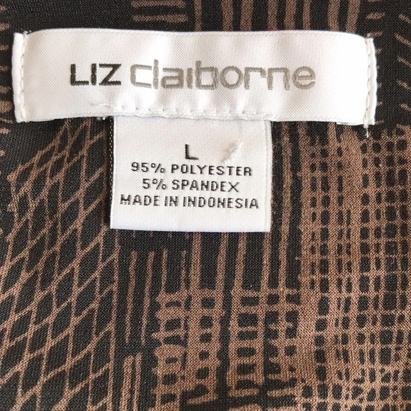 Liz Claiborne easy care 3/4-sleeve blouse, size L - Picture 8 of 9